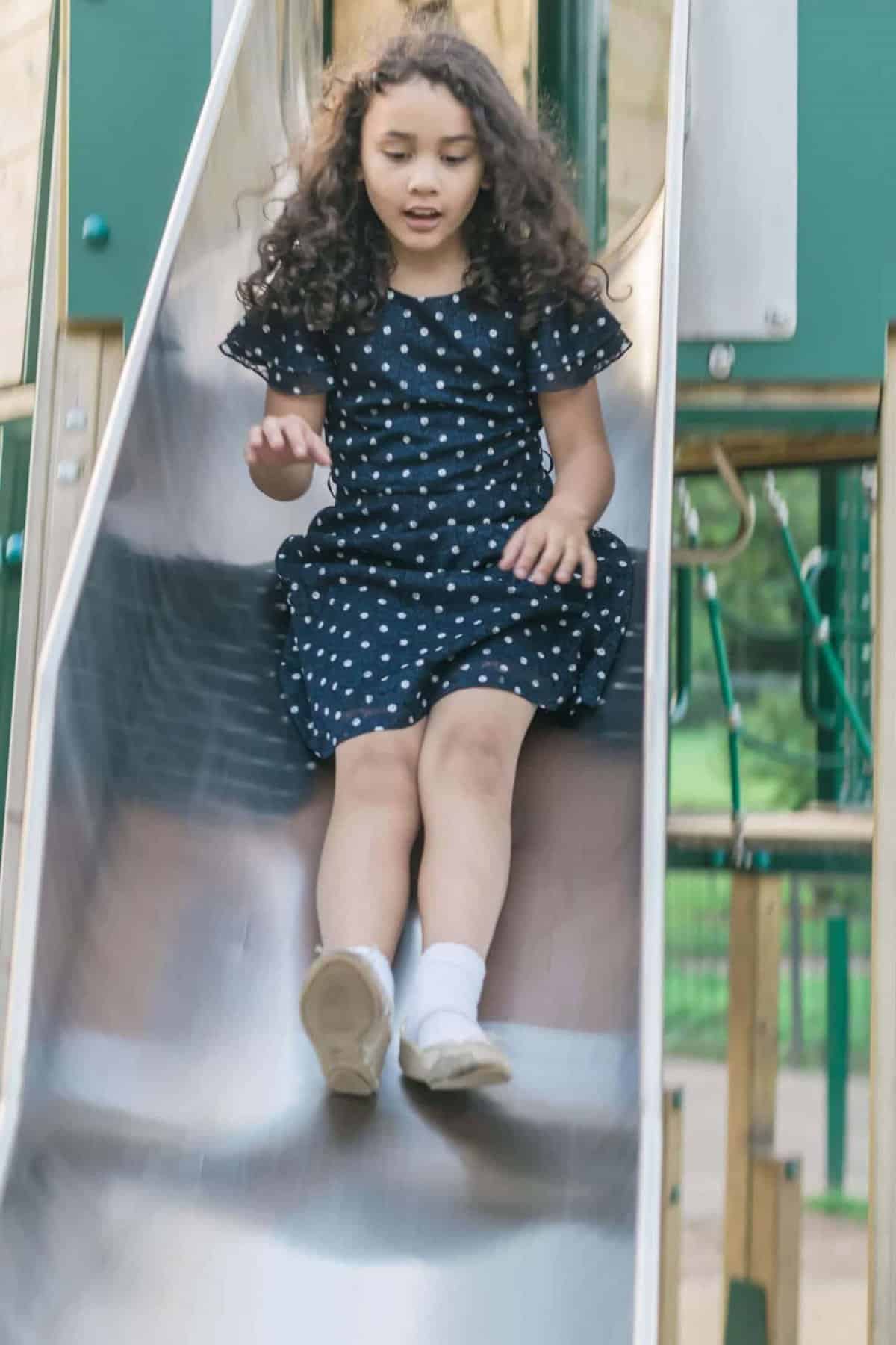 Yumi polka dot clearance dress