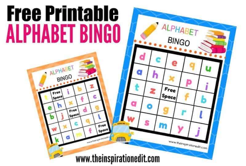 Free Alphabet Bingo Printable For Kids The Inspiration Edit