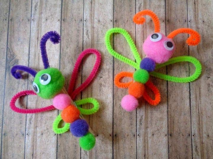 Easy Caterpillar Magnet Craft for Kids