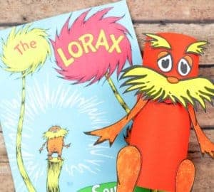 The Lorax Paper Bag Puppet And Free Printable · The Inspiration Edit