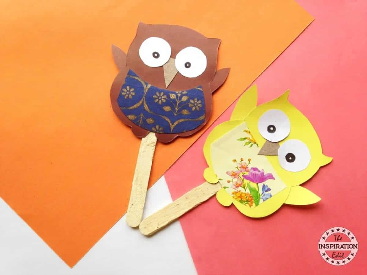 DIY Popsicle Stick Owl Craft for Kids · The Inspiration Edit