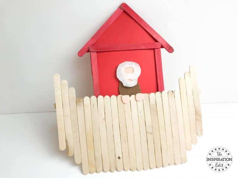 Noah's Ark Craft Using Popsicle Sticks · The Inspiration Edit