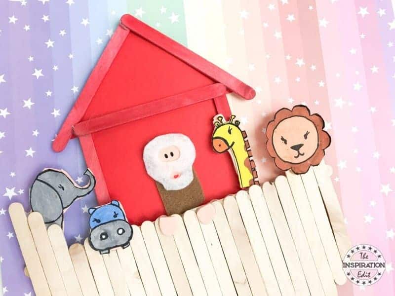 Noah's Ark Craft Using Popsicle Sticks · The Inspiration Edit