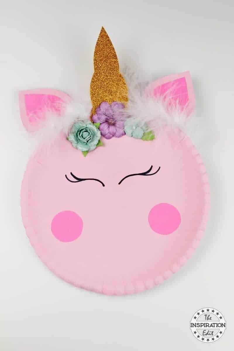 Paper Plate Crafts Easy Unicorn Craft Idea · The Inspiration Edit