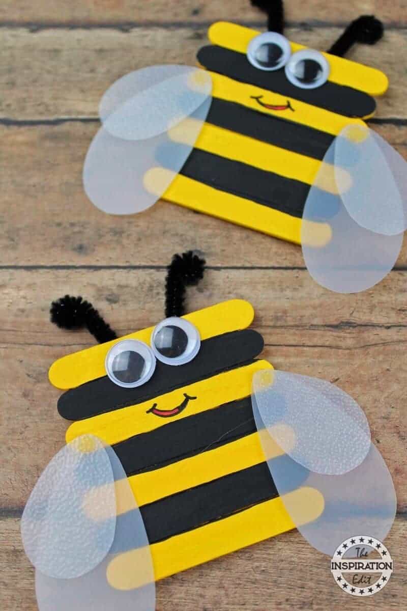 Bumble Bee Craft Preschool Kids Will Love · The Inspiration Edit