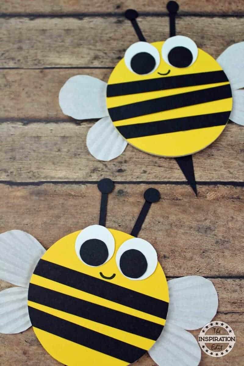 Wooden Craft Bumble Bees For Kids Â· The Inspiration Edit