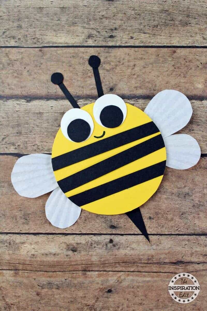 wooden craft bumble bees for kids the inspiration edit
