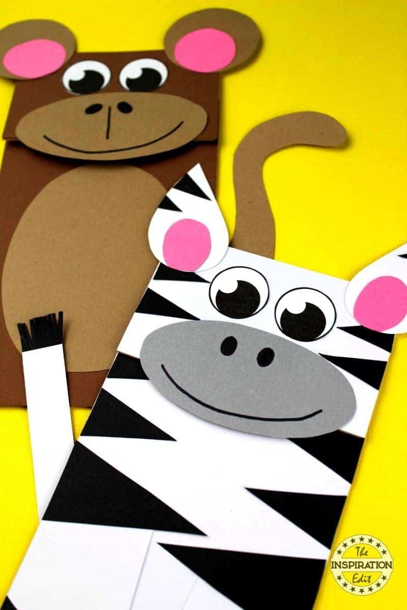 DIY Paper Bag Monkey Craft For Preschoolers · The Inspiration Edit