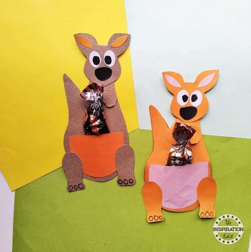 Kids Paper Kangaroo Craft Activity · The Inspiration Edit