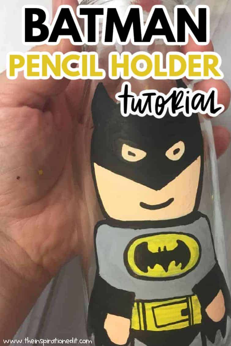 Batman Craft Bottle Painting Idea Kids Will Love · The Inspiration Edit