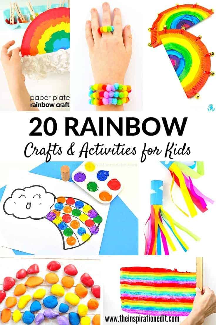 How to make rainbow with paper, Paper Rainbow, Rainbow Craft Ideas With  Paper