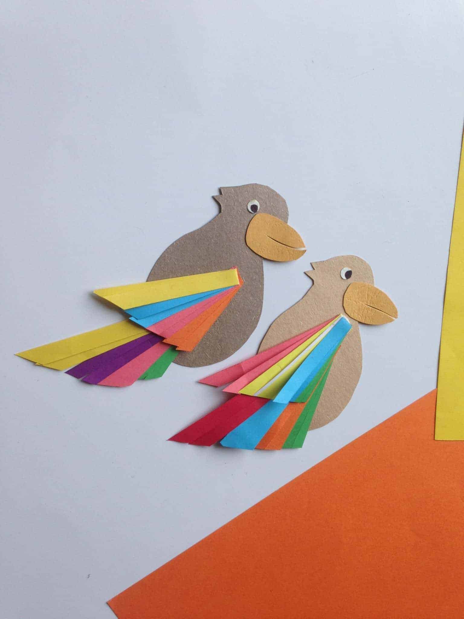 Paper Bird Craft With Free Template · The Inspiration Edit