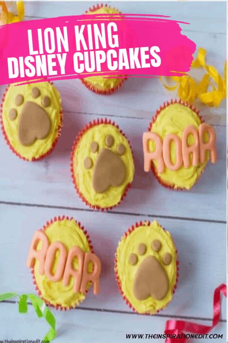 Lion King Birthday Cupcake Toppers