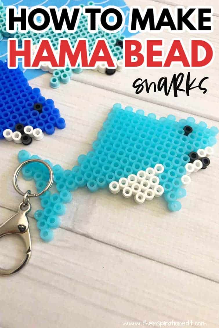 Hama Bead Patterns: DIY Shark Keychain · The Inspiration Edit