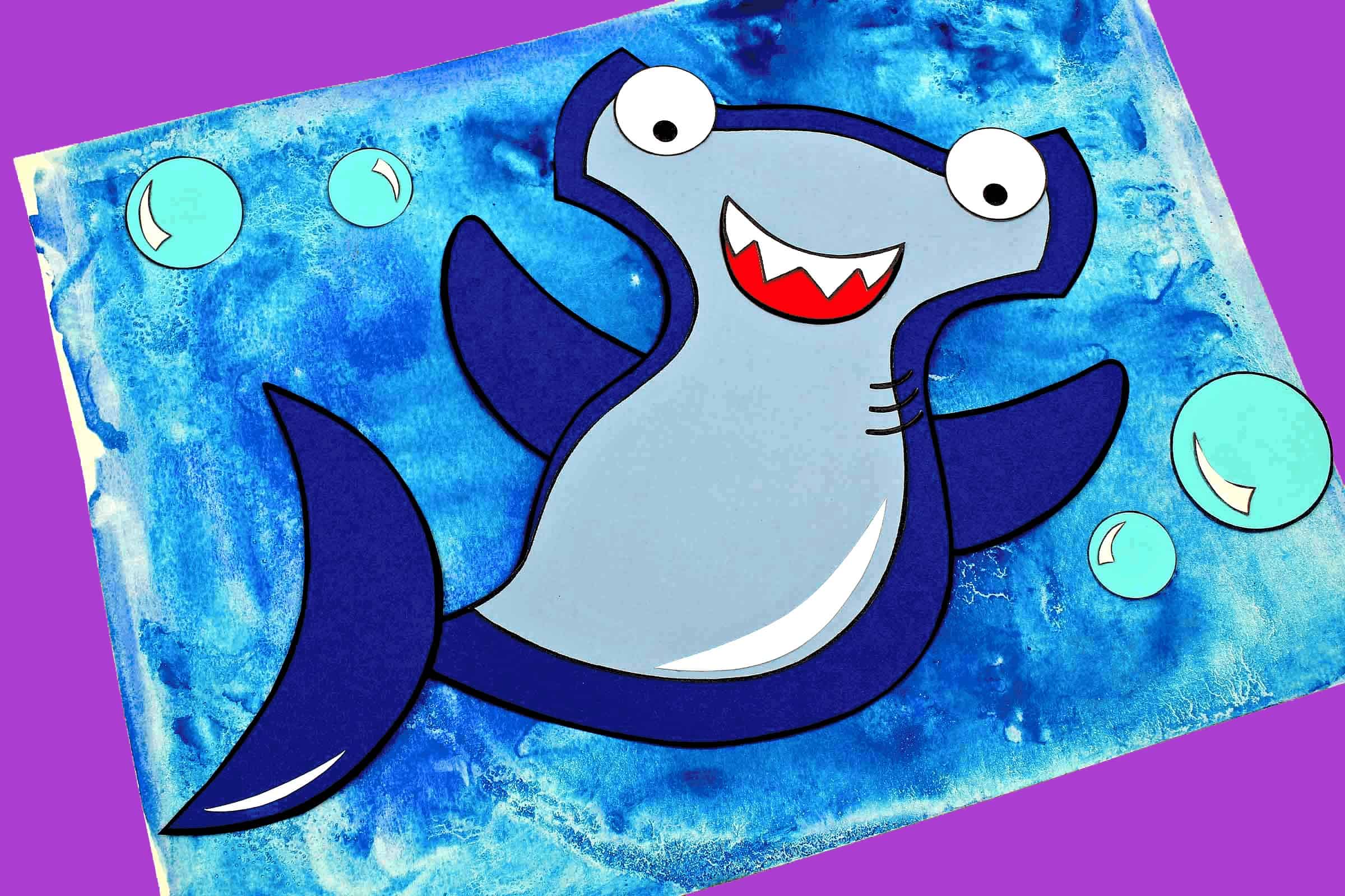 Hammer Head Shark Craft For Kids · The Inspiration Edit