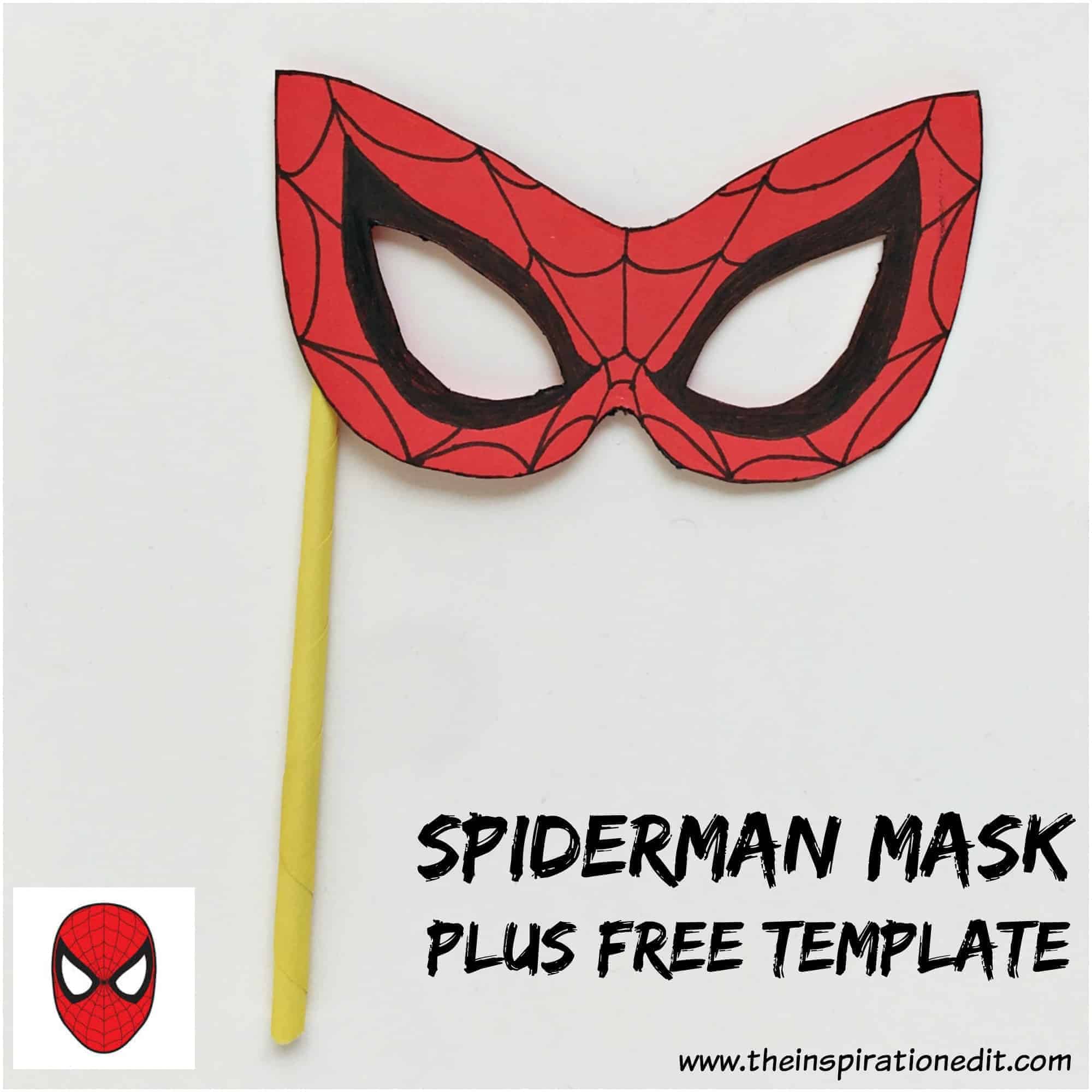 Spiderman Mask With Free Template The Inspiration Edit