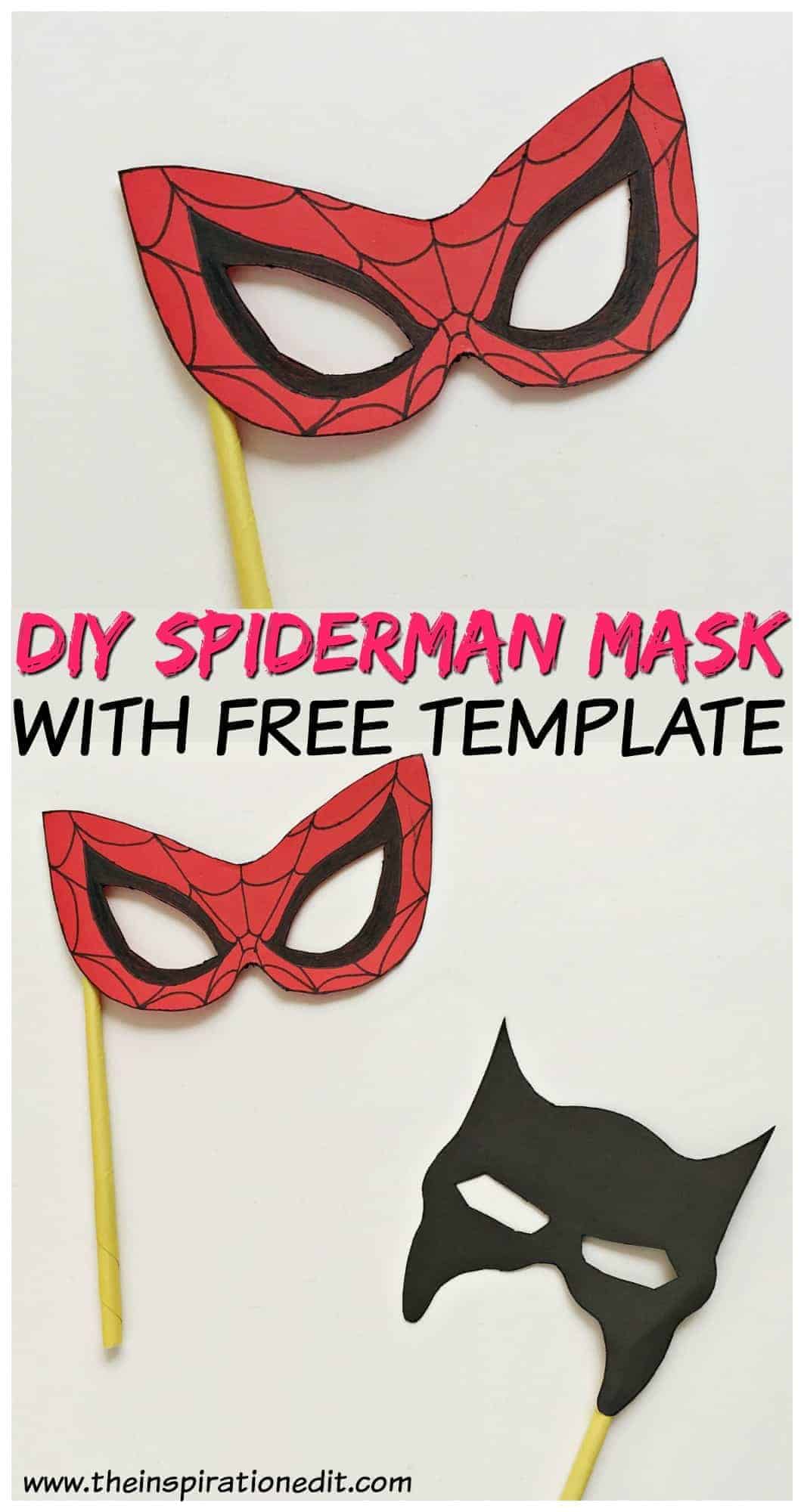 Spiderman Mask With Free Template · The Inspiration Edit