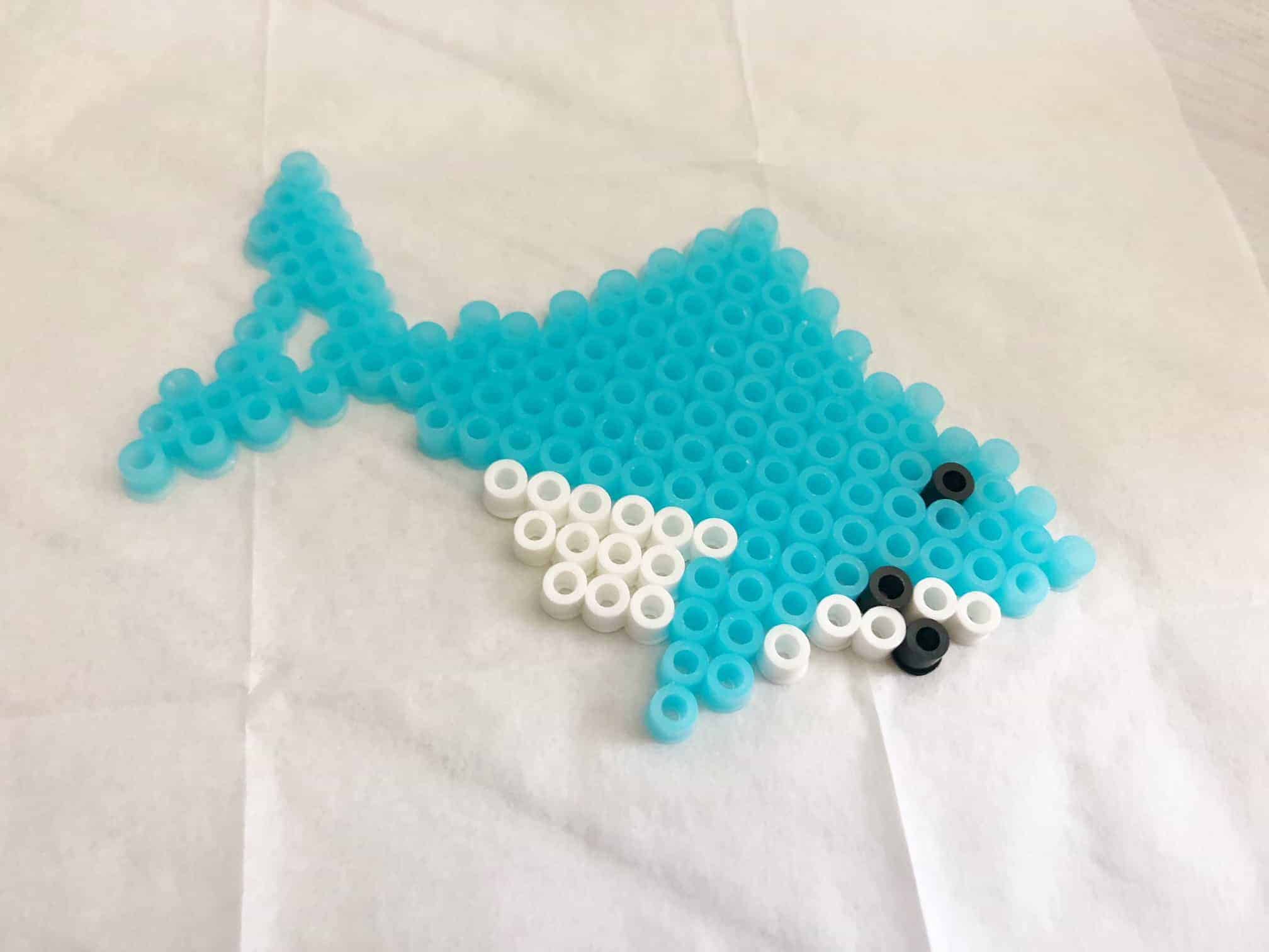 Hama Bead Patterns Diy Shark Keychain · The Inspiration Edit