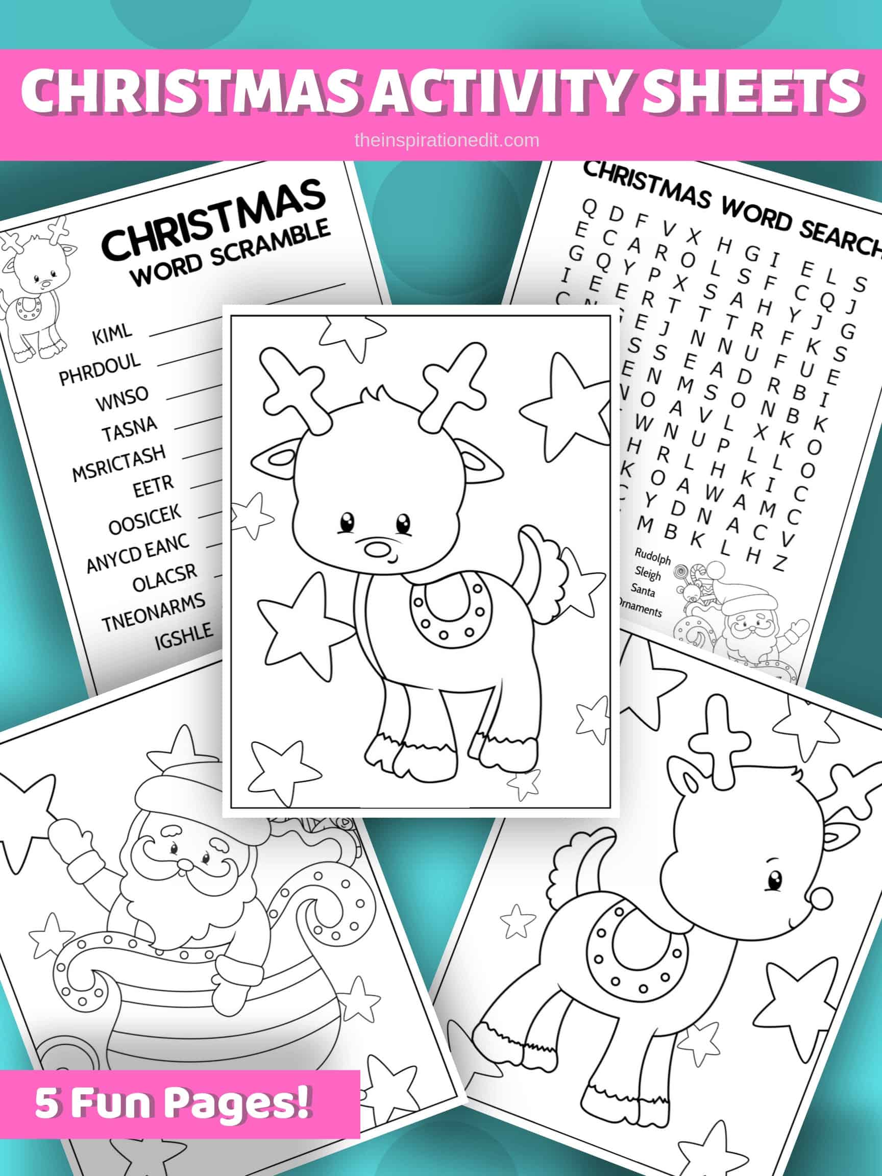 Christmas Activity Sheets For Kids The Inspiration Edit