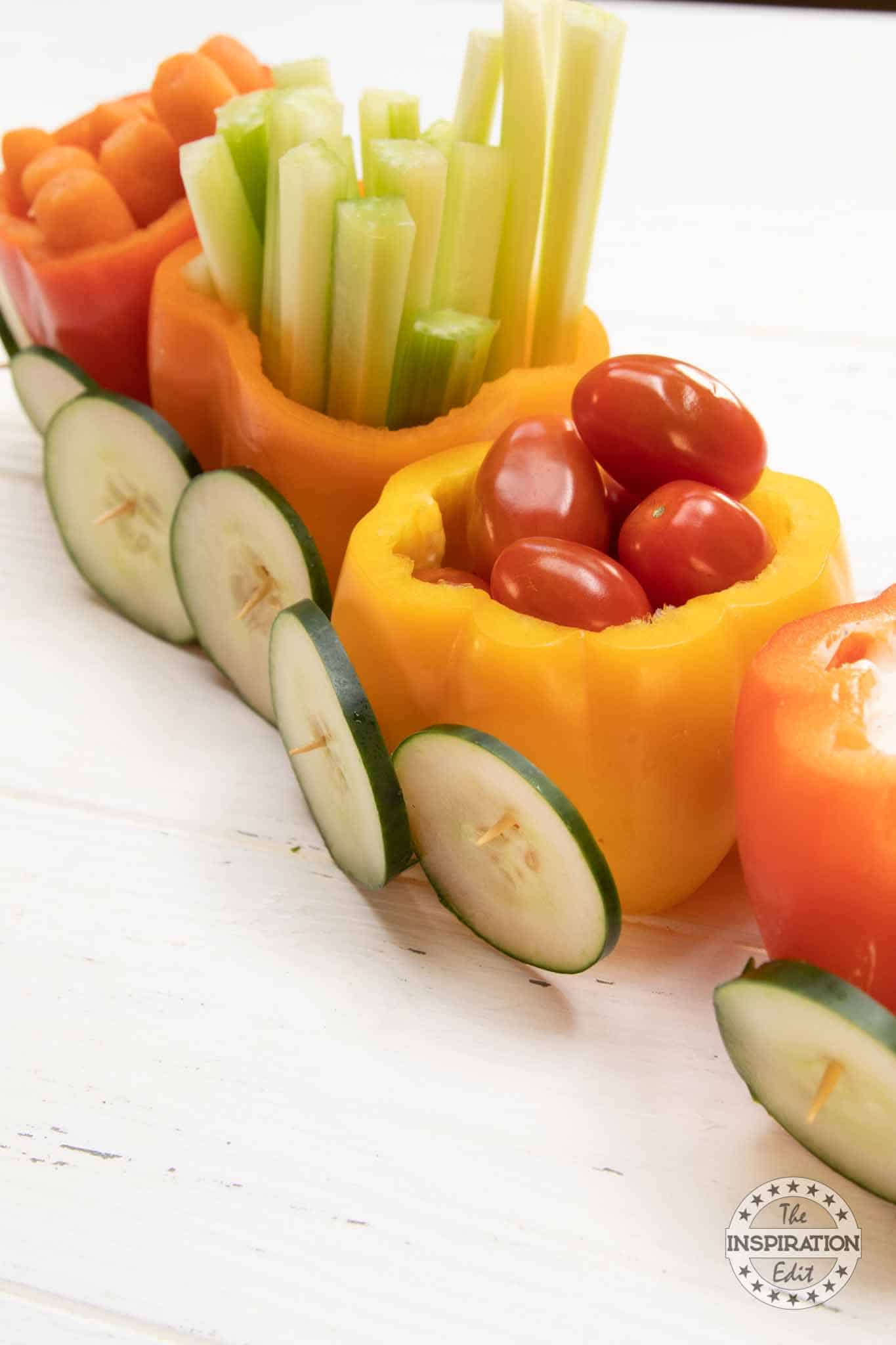 Vegetable Train A Fun Party Food Idea · The Inspiration Edit